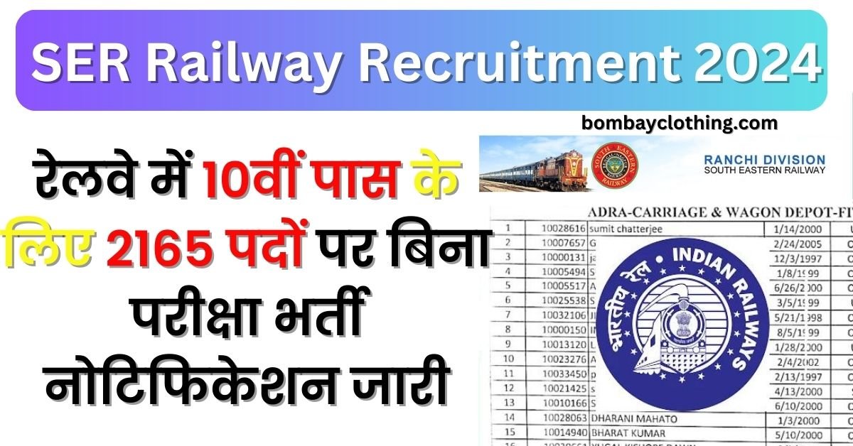 SER Railway Recruitment 2024